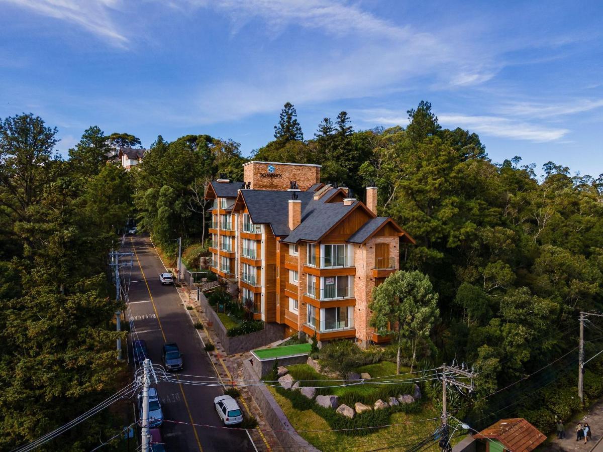 Alpes Da Montanha 203 - Ap Novo Junto Ao Centro De Gramado + Garagem Apartment ภายนอก รูปภาพ